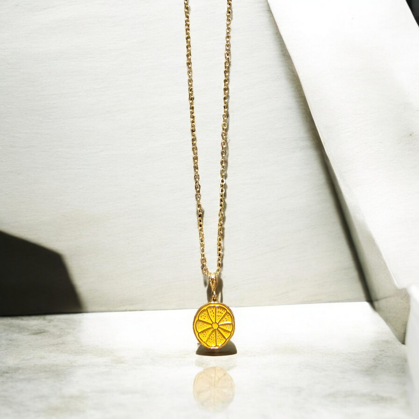 Lemon Gold-Filled 14k 16" Necklace