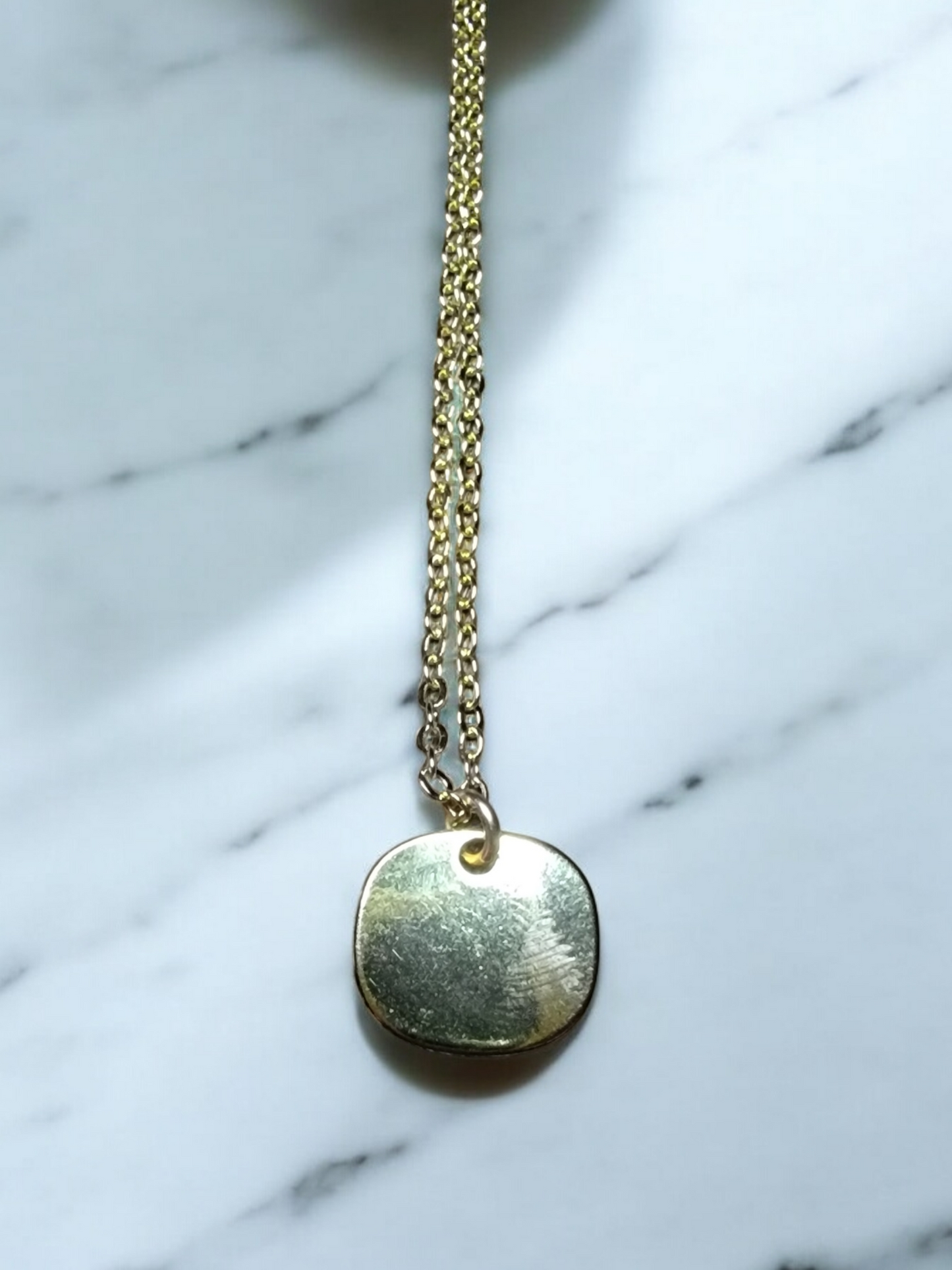 14k Gold-filled and Enamel Mountain Range Pendant on 16" 14k Gold-filled Chain Necklace
