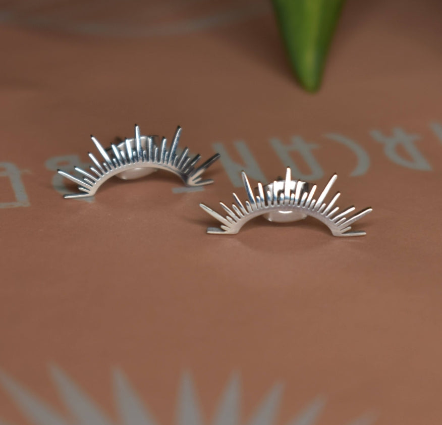 Sun Ray Stud Earring | Waterproof PVD Titanium Steel