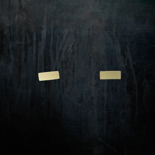 Bar Geometric Screw-on Stud Earrings with Waterproof Matte Finish Titanium Steel